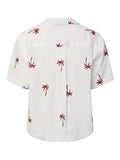 Pckiana Ss Embrodiery Shirt van Pieces – Tops voor dames | Meisjes Brugge
