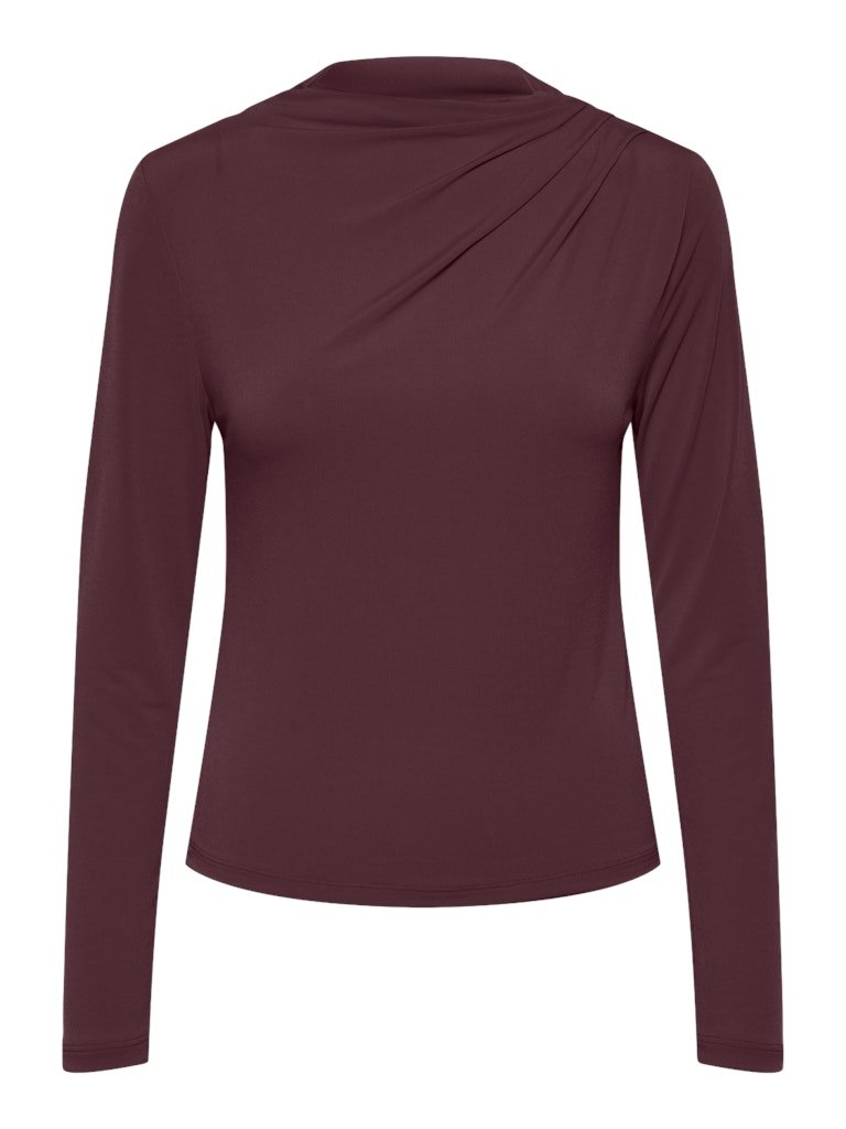 Pcmadison Ls Draped Top Noos van Pieces – Tops voor dames | Meisjes Brugge