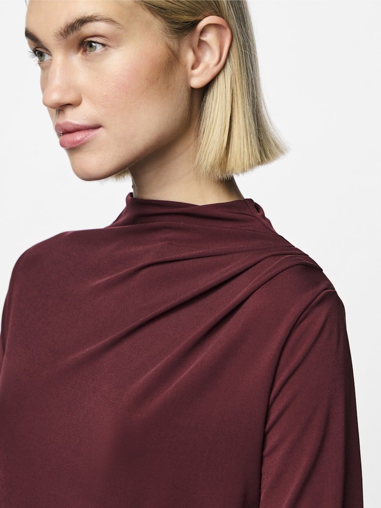 Pcmadison Ls Draped Top Noos van Pieces – Tops voor dames | Meisjes Brugge