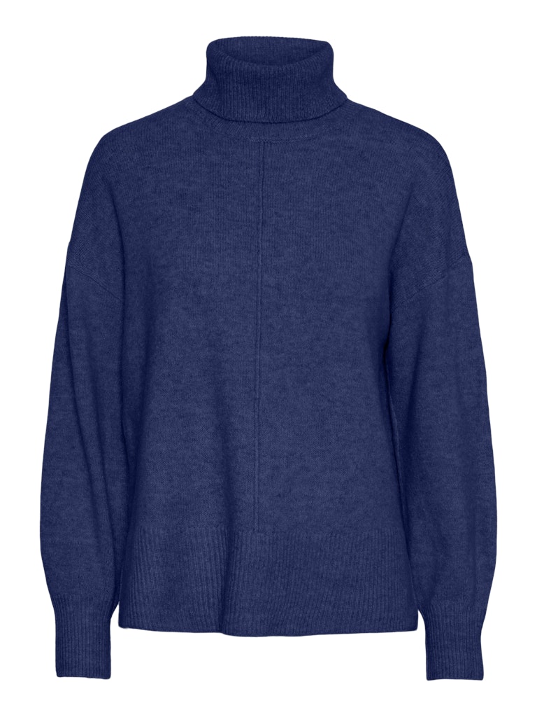 Bellwether Blue Pulls - Pcmalou Ls Rollneck Knit Noos van Pieces