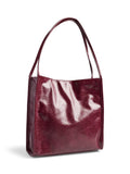 Tawny port ONE SIZE Tassen - Pcmalou Patent Shopping Bag van Pieces