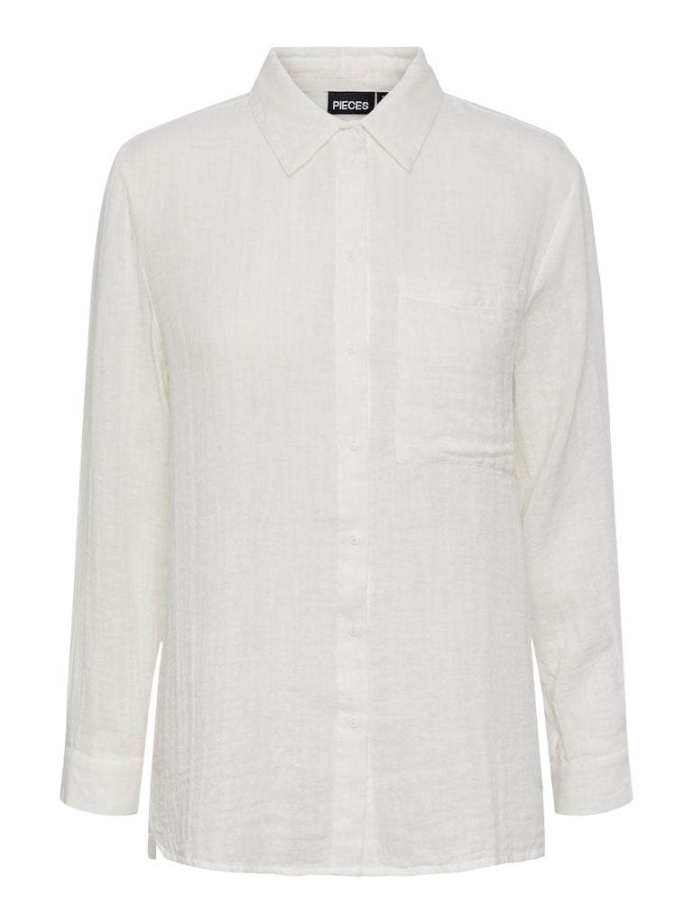 Shirts - Pcmastina Ls Relaxed Shirt van Pieces