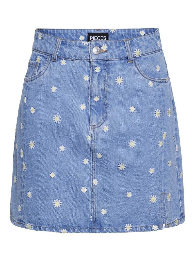 Rokken Pcmay Hw Short Denim Skirt D2D van Pieces