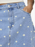 Rokken Pcmay Hw Short Denim Skirt D2D van Pieces