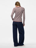 Tops - Pcmay Ls Striped Top van Pieces