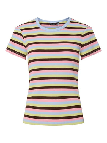 Pcmay Ss Striped Tee – Tops voor dames in kleur | Meisjes