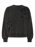 Sweaters - Pcmie Ls Sequins Sweatshirt van Pieces