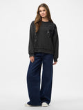 Sweaters - Pcmie Ls Sequins Sweatshirt van Pieces