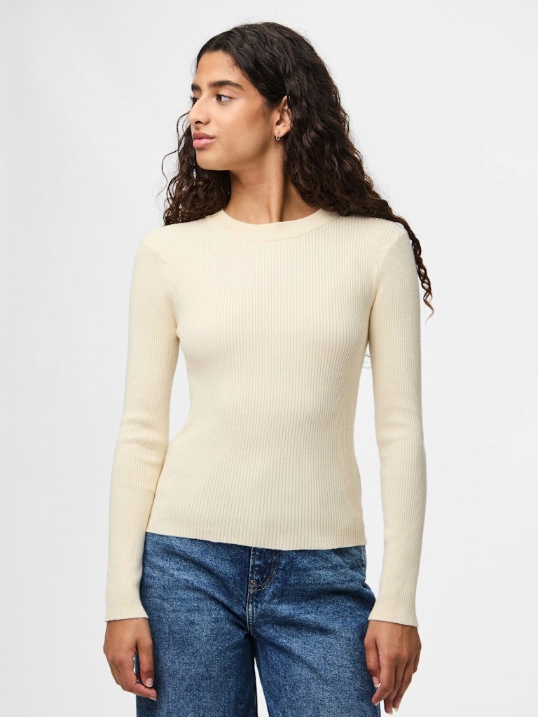 Pcmira New Ls O-Neck Knit Noos van Pieces – Pulls voor dames | Meisjes Brugge