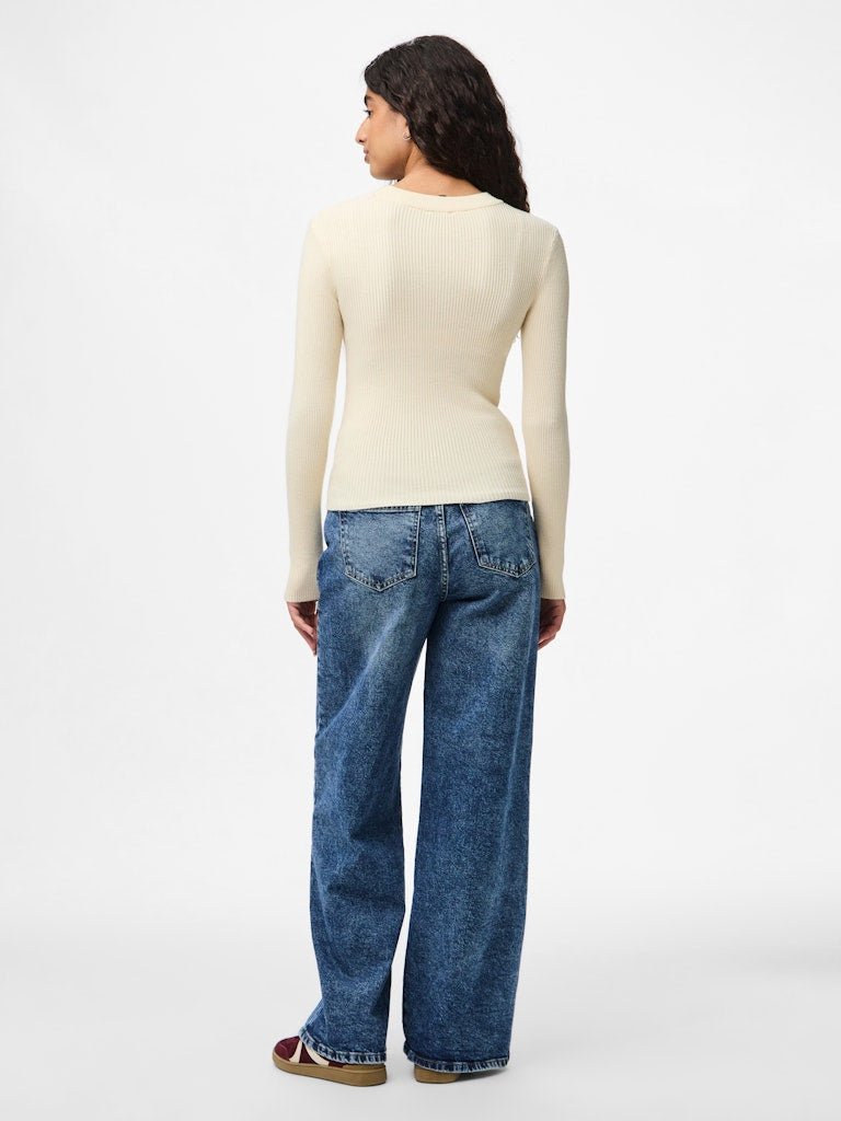 Pcmira New Ls O - Neck Knit Noos - koop Pulls van Pieces bij Meisjes Brugge