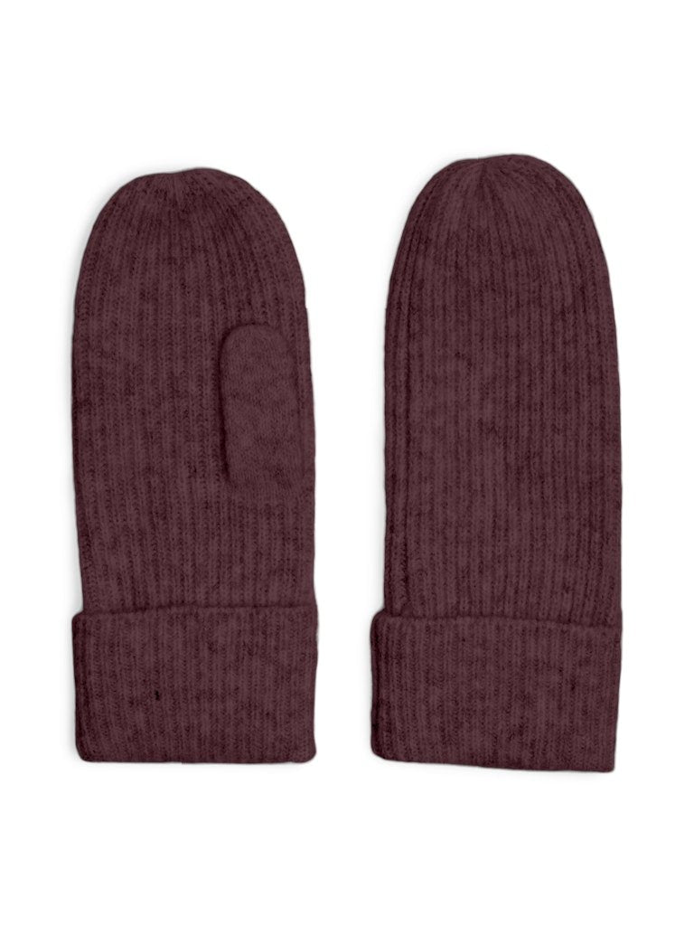 Tawny port ONE SIZE Handschoenen - Pcmoella Mittens Noos van Pieces