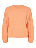 Russet orange Pulls - Pcnaomi Ls O-Neck Knit Noos - SS26 van Pieces