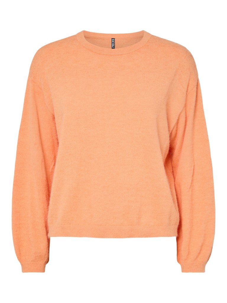 Russet orange Pulls - Pcnaomi Ls O-Neck Knit Noos - SS26 van Pieces