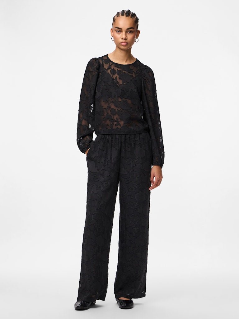 Tops - Pcnea Ls Lace Top van Pieces