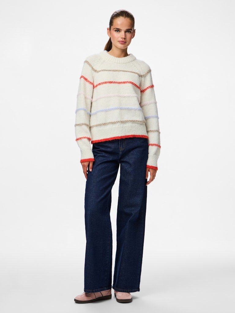 Pcnelia Ls O-Neck Knit Noos van Pieces – Pulls voor dames | Meisjes Brugge