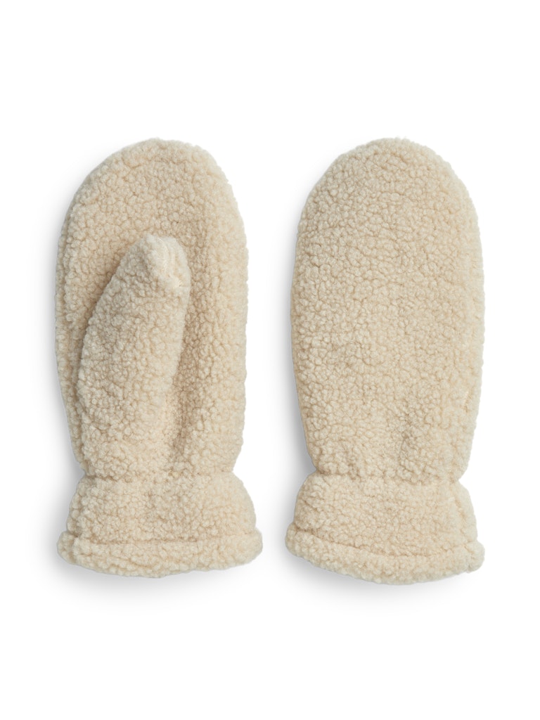 White Pepper Handschoenen - Pcnetty Teddy Mittens van Pieces