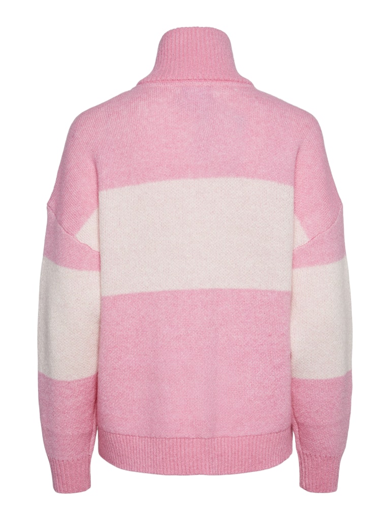 Sachet Pink Pulls - Pcnordan Ls Half Zip Knit van Pieces