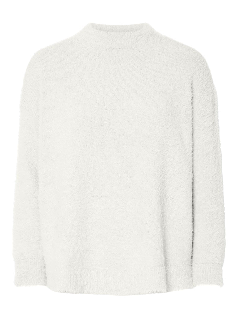 Cloud dancer Pulls - Pcovy Ls Mock Neck Knit van Pieces