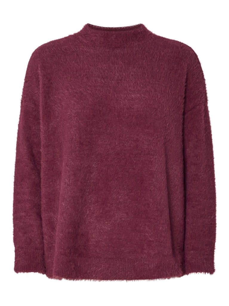 Tawny Port Pulls - Pcovy Ls Mock Neck Knit van Pieces