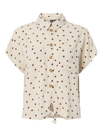 Pcpia Ss Tie Shirt Noos – Shirts voor dames in kleur | Meisjes