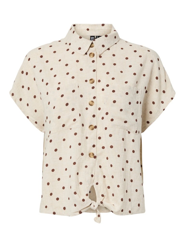 Pcpia Ss Tie Shirt Noos van Pieces – Shirts voor dames | Meisjes Brugge