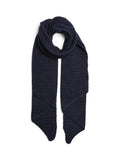 Maritime blue ONE SIZE Sjaals - Pcpyron Structured Long Scarf Noos van Pieces