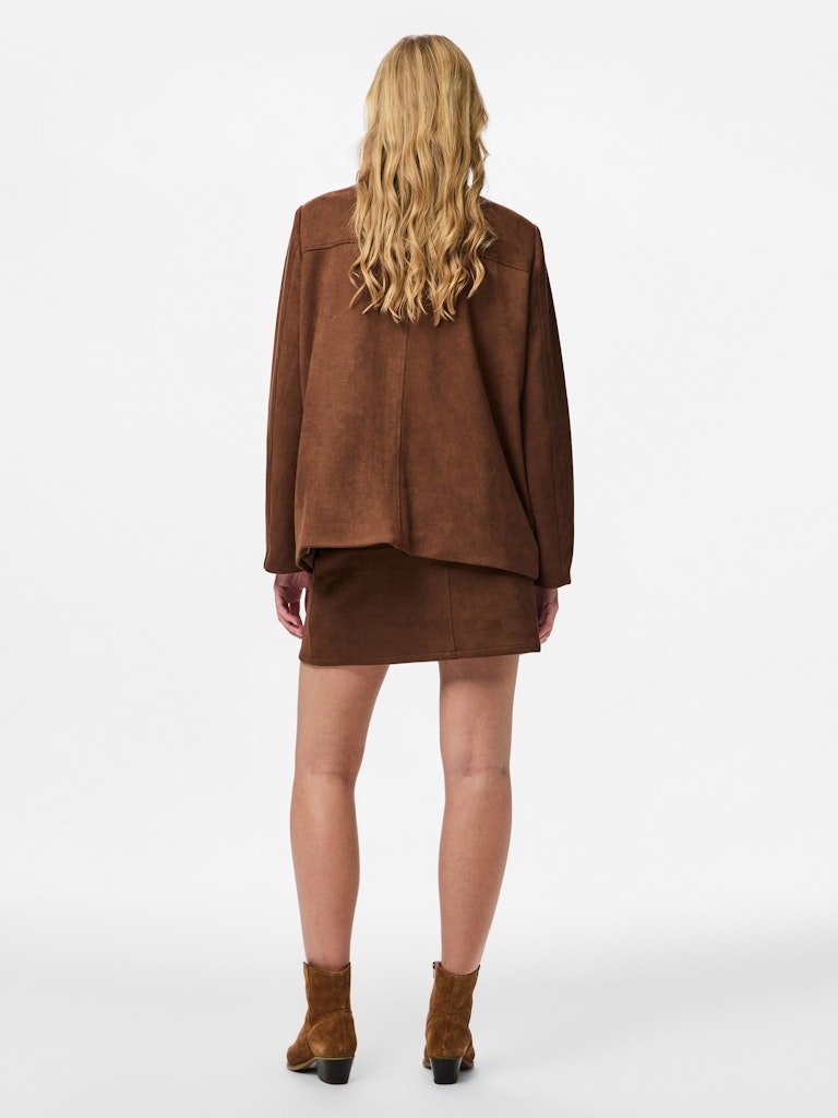 Rokken - Pcrakel Brushed Hw Mini Skirt van Pieces