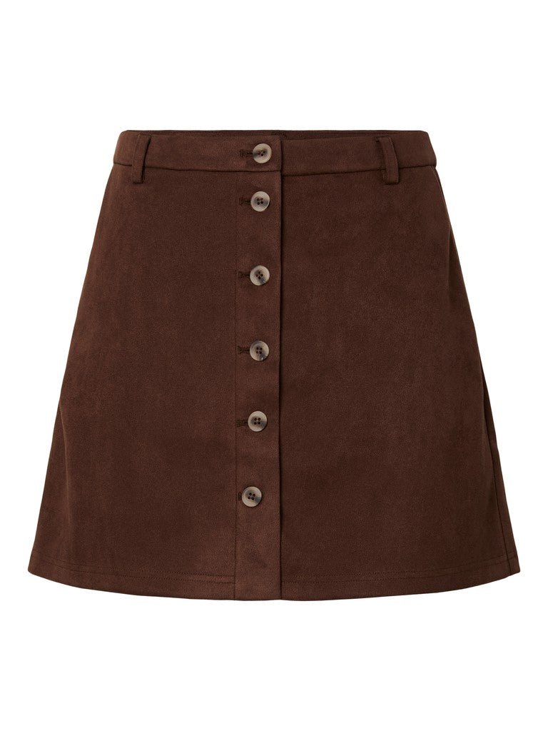 Pcrakel Brushed Hw Short Skirt van Pieces – Rokken voor dames | Meisjes Brugge
