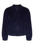 Maritime Blue Jassen - Pcrillo Ls Corduroy Bomber Jacket van Pieces