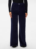 Maritime Blue Jeans - Pcrillo Mw Wide Corduroy Pant van Pieces