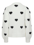 Pulls - Pcrina Ls O-Neck Heart Knit van Pieces