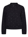 Jassen - Pcrinnie Rhinestone Bomber Jacket van Pieces