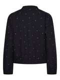 Jassen - Pcrinnie Rhinestone Bomber Jacket van Pieces