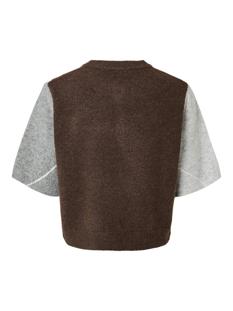 Pcsally Ss Knit Check Cardigan van Pieces – Cardigans voor dames | Meisjes Brugge