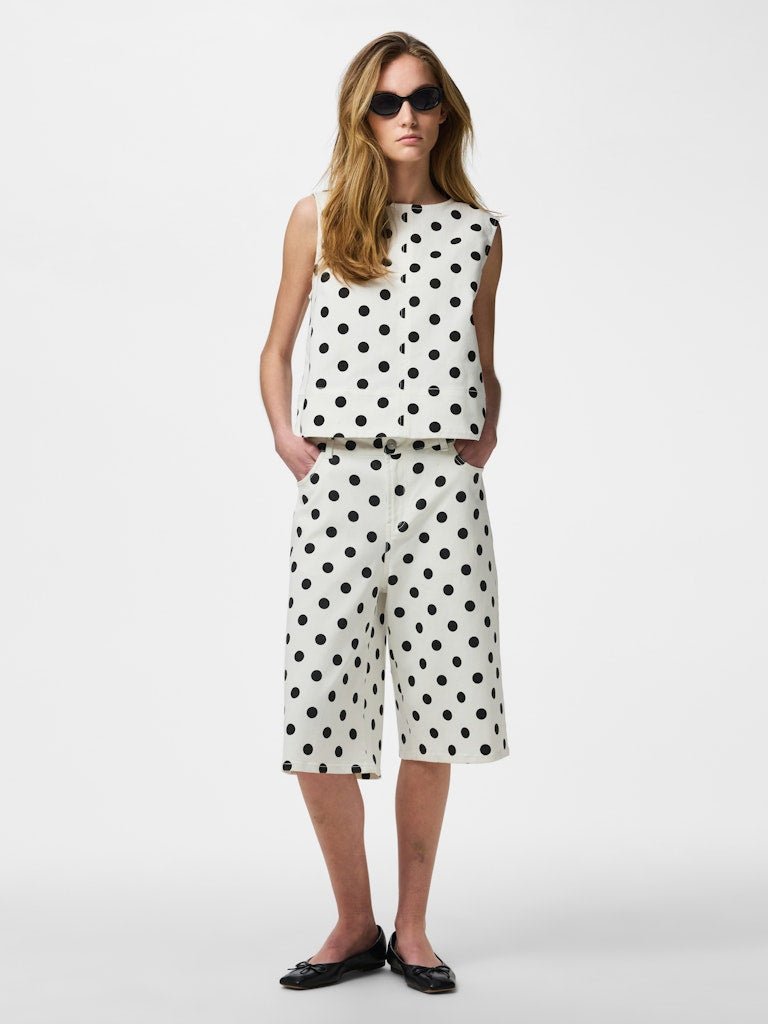 Pcsalume Sl Denim Top – Tops voor dames in kleur | Meisjes