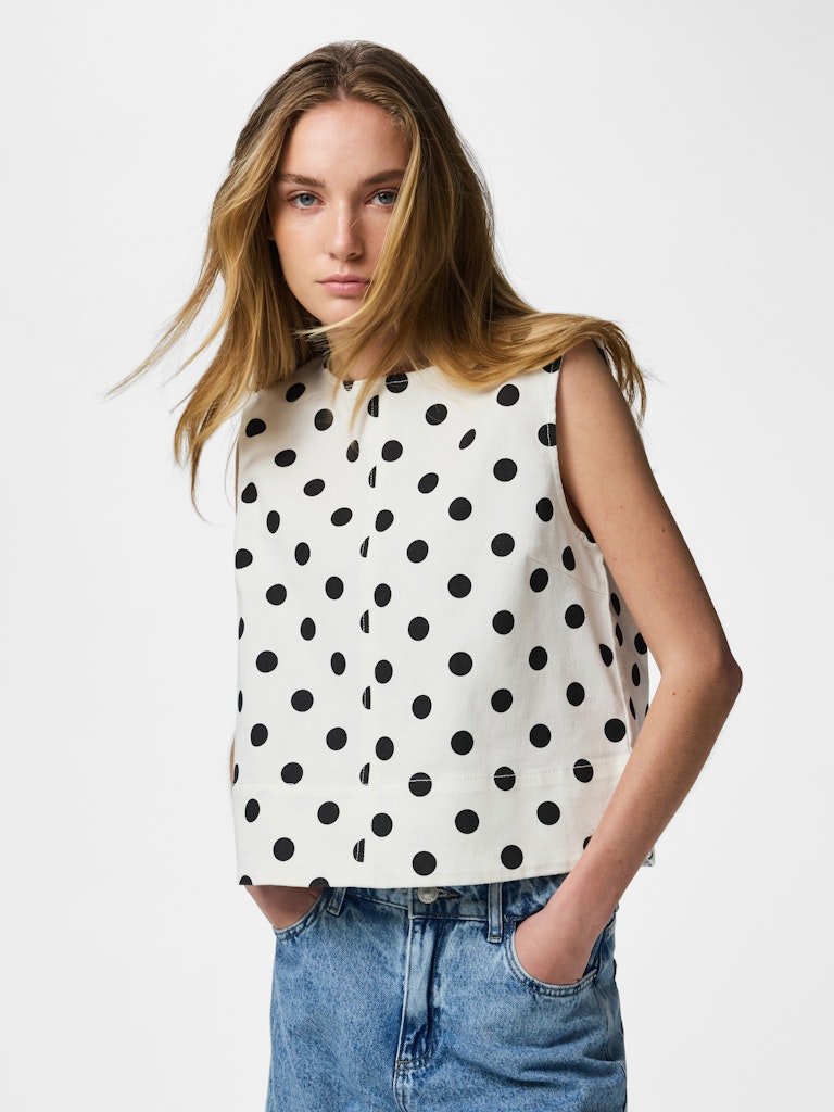 Pcsalume Sl Denim Top – Tops voor dames in kleur | Meisjes