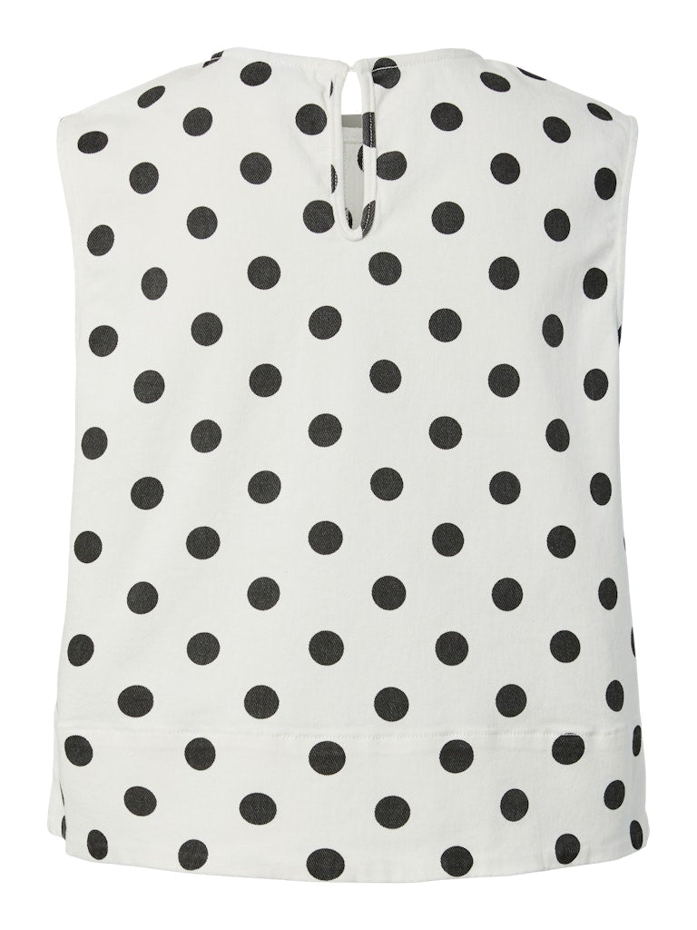 Pcsalume Sl Denim Top – Tops voor dames in kleur | Meisjes