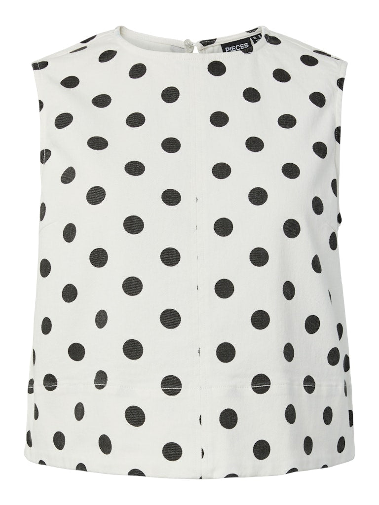 Pcsalume Sl Denim Top – Tops voor dames in kleur | Meisjes