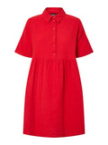 Pcsastina Ss Wide Shirt Dress van Pieces – Jurken voor dames | Meisjes Brugge
