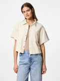 Shirts - Pcsavanna Ss Denim Shirt raw cotton van Pieces