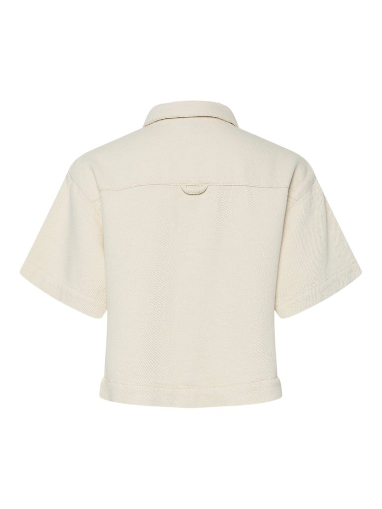 Shirts - Pcsavanna Ss Denim Shirt raw cotton van Pieces