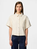 Shirts - Pcsavanna Ss Denim Shirt - SS26 van Pieces