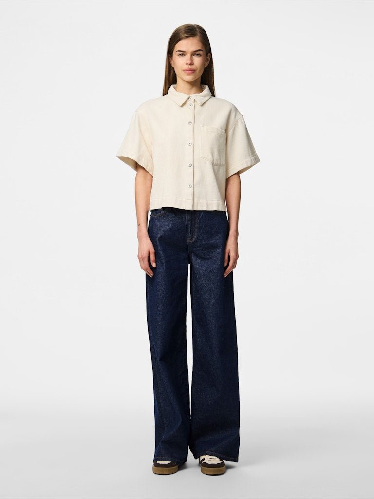Shirts - Pcsavanna Ss Denim Shirt - SS26 van Pieces