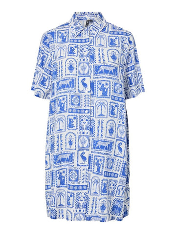 Pcsaylor Ss Shirt Dress – Jurken voor dames in kleur | Meisjes