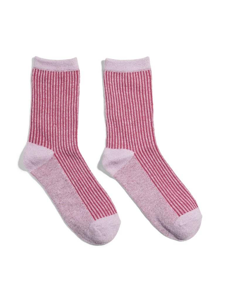 Sokken Pcsebby Glitter Stripe Socks Noos van Pieces