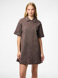 Hot fudge Jurken - Pcselma 3/4 Zip Denim Dress D2D van Pieces