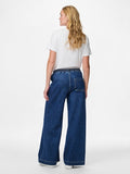 Broeken - Pcsilke Mw Pull Up Denim Pants D2D van Pieces