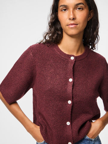 Pcsilly Ss O-Neck Knit Cardigan Noos van Pieces – Cardigans voor dames | Meisjes Brugge