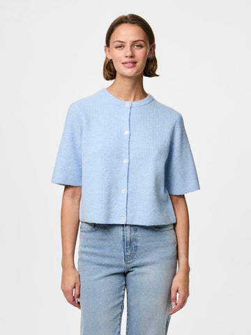 Cardigans - Pcsilly Ss O-Neck Knit Cardigan Noos van Pieces