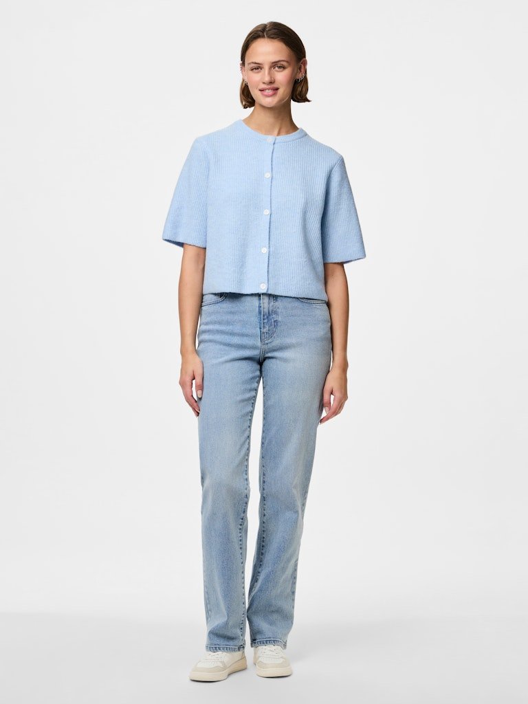 Cardigans - Pcsilly Ss O-Neck Knit Cardigan Noos van Pieces